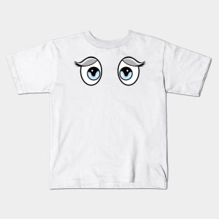 Sad manga eyes Kids T-Shirt